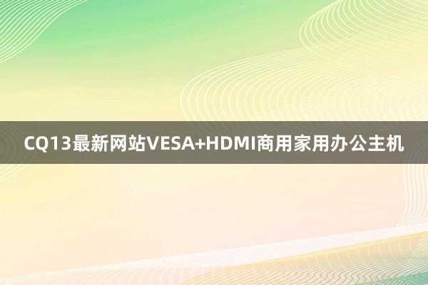 CQ13最新网站VESA+HDMI商用家用办公主机